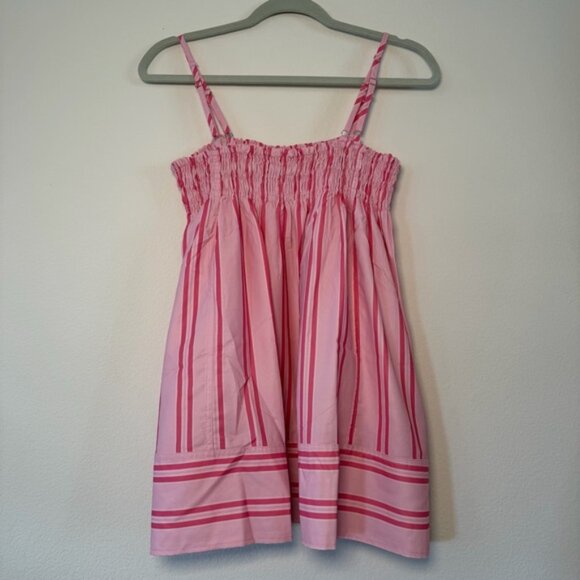 Pink Striped Sleeveless 2 Piece Shorts Set - Picture 3 of 5